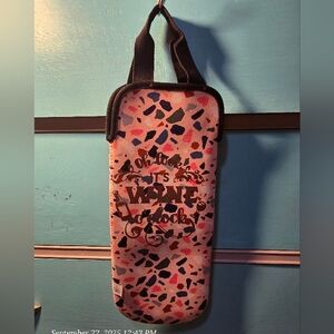 Colorful Wine Bottle Tote nwt hand crafted